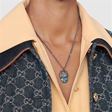 gucci cuban necklace|authentic gucci necklace.